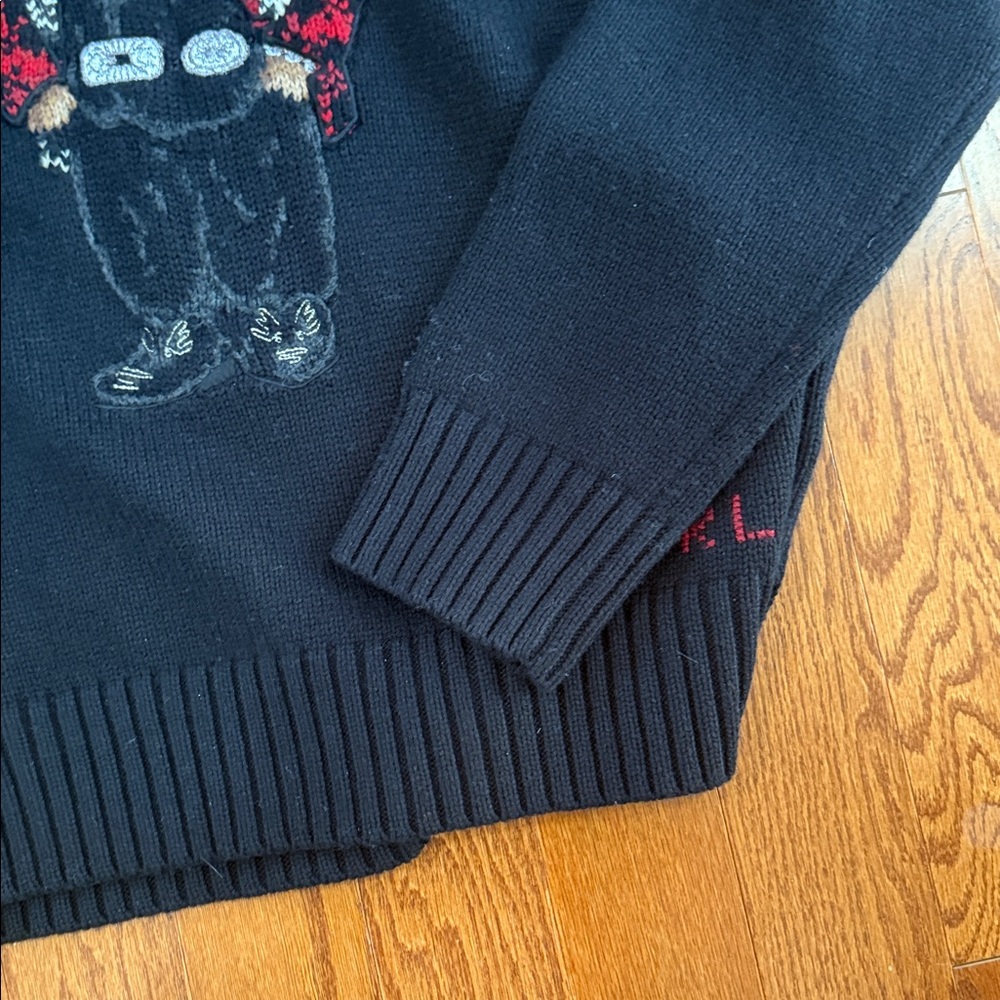 Polo Ralph Lauren Tuxedo Bear Embroidered Sweater - Picture 9 of 13